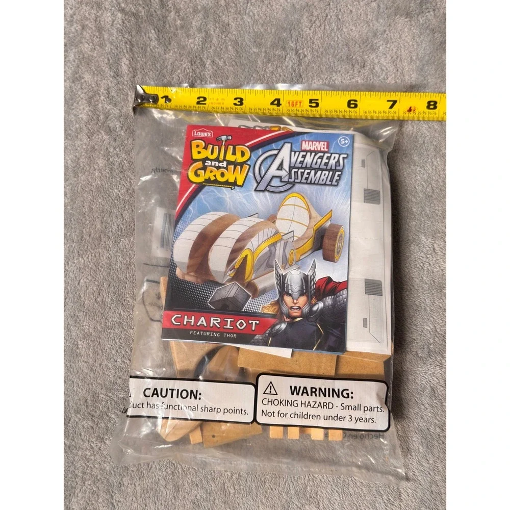 Lowe's Build and Grow‎ Marvel Avengers Thor Chariot Wooden Craft Kit New 2015